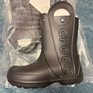 CROCS Black Handle-It Rain Boot